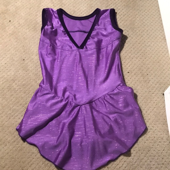 Purple Figure Skating Dress - Picture 2 of 2